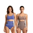 thumbnail image 1 of ibiyaun 2PCS 4-in-1 Micro-Particle Sculpting Fat-Burn Shorts, High Waist Shapewear Yoga Pants Shorts, 1 of 7