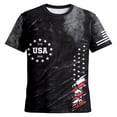 thumbnail image 1 of ibiyuan 250 Anniversary Usa Flag Mens Big and Tall T Shirts Mens Muscle Shirt Crew Casual Short Sleeve Patriotic American Flag Pullover Tees Men Tops, 1 of 4