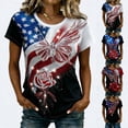 thumbnail image 1 of ibiyuan 250 Anniversary Usa Shirt T Shirts for Women Crew 250th Anniversary Usa Funny Short Sleeve Independence Day Funny Shirts Holiday Tops for Women, 1 of 5