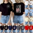 thumbnail image 1 of ibiyuan 250 Anniversary Usa Shirt Womens T Shirts Round Neck America 250 Flag Casual Short Sleeve Independence Day Funny Shirts Tops, 1 of 6