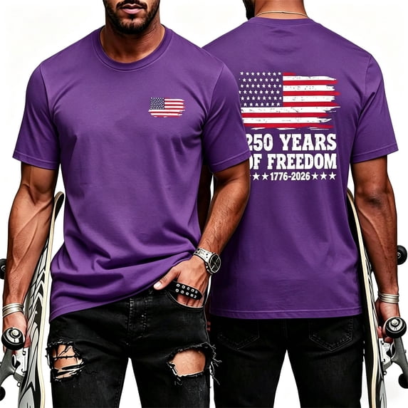 ibiyuan 250th Anniversary Usa Shirt Funny T Shirts for Men Tshirts for Men Crew Neck Short Sleeves Streetwear 4th Of July Pullover Tees Tops