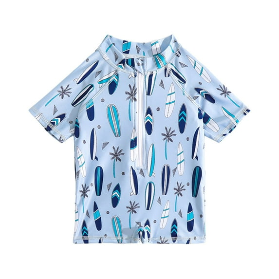 ibiyuan 3T Boy Swimsuit Set Boys Cartoon Print Swimsuit For Kids Summer Beach Swimming Pool Water Play,6-12 Months