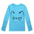 thumbnail image 1 of ibiyuan 5T Boys Clothes,Toddler Boys Girls Autumn Long Sleeve Cartoon Cat Prints T Shirt Tops, 1 of 4