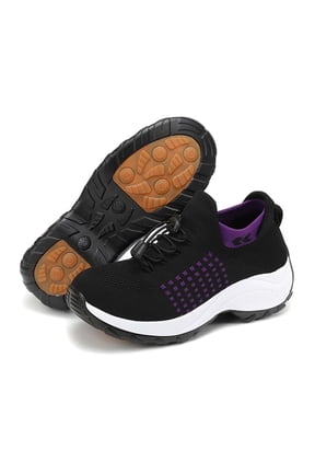 Aerion Shoes for Women Sport Gym Walking Shoes Hands Free Arch Support Mesh Womens Casual Sneakers Breathable Wide Toe Cushion Athletic Running Shoes Non- Pull-On Shoes