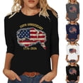 thumbnail image 1 of ibiyuan America 250 Shirt T Shirts for Women Trendy Round Neck 250th Anniversary Usa Casual Short Sleeve Independence Day Funny Shirts Womens Tops Casual, 1 of 4