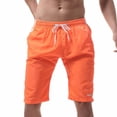 thumbnail image 1 of ibiyuan Athletic Work Short Pants Men Shorts Gym Shorts Chinos Short Loose-Fit Stretch Elastic Waist Sweat Shorts Men Drawstring Straight-Fit Biker Shorts Women Summer Beach Shorts, 1 of 3