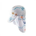 thumbnail image 1 of ibiyuan Baby Swimsuit Girl Kids' Swimsuit Boys' Swimsuit Long Sleeve White Seaworld With Hat,2-3 Years, 1 of 8
