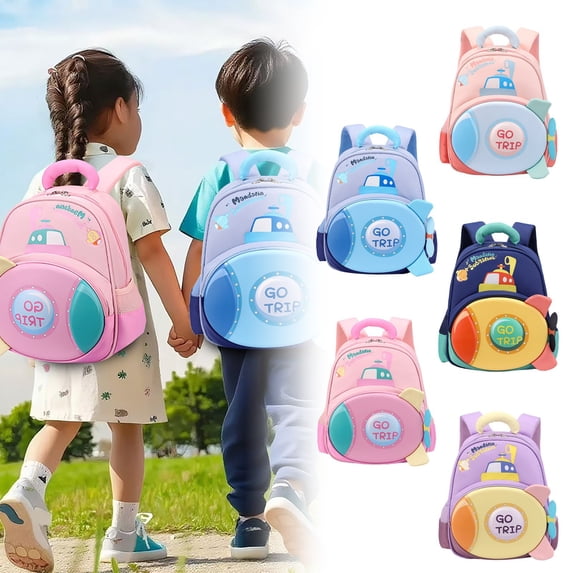 ibiyuan Backpack for School Student Kawaii Book Bag Large Capacity with Pockets Geometric Back To School Supplies Shopping / Grocery Shopping,One Size,Dark Blue