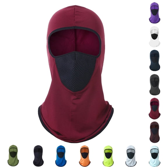 ibiyuan Balaclava Men Summer Ice Silk Neck Gaiter Multifunctional Breathable Face Towel Lightweight Outdoor Gear for Riding Hiking Fishing Activities