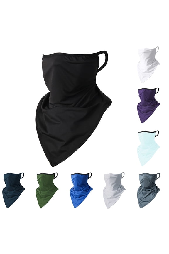 Balaclava Motorcycle Unisex Womens Ice Silk Sunscreen Scarf Breathable Neck Guard Sunshade Face Cover Lightweight UV Mask for Summer Driving Outdoor Use