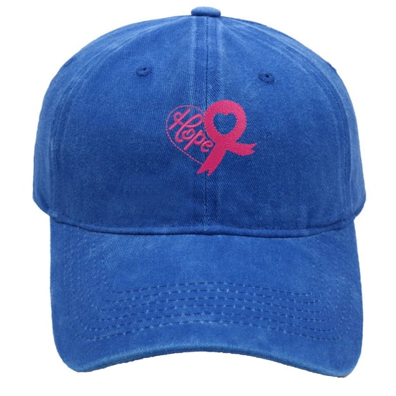 ibiyuan Baseball Caps for Men Sun Hats for Women Unisex Cancer Awareness Ribbon Embroidered Baseball Cap for Outdoor Sports and Casual Hop Style