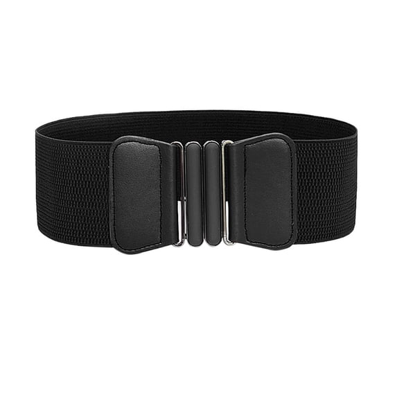 ibiyuan Belt Women Women's Fashion Wide Waistband Stretch Belt with Decorative Buckle for Dresses and Casual Wear