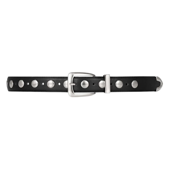 ibiyuan Belts For Women Trendy Women's Punk Studded Fashion Belt Western Buckle Decorated Waist Accessory for Jeans Dresses and Pants