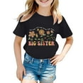 thumbnail image 1 of ibiyuan Big Sister Little Sister Matching Outfit Promoted To Big Sister T-Shirt Announcement Holiday Short Sleeve Girl 6t Shirts Sibling Outfits Basic Tees Toddler Girl Tops, 1 of 3