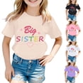 thumbnail image 1 of ibiyuan Big Sister Shirts for Girls Size 10 Promoted To Big Sis Girls T Shirts Baby Announcement Girl Short Sleeve Shirts for Girls 10-12 Big Sister Outfit Tees Girl Tops 4t, 1 of 4