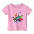 thumbnail image 1 of ibiyuan Boy Clothes,Boy And Girl Fashion Casual Print Round Neck Loose Short Sleeve T Shirt Top, 1 of 3