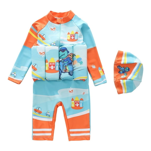 ibiyuan Boy Swimsuit Set Size 8 Kids Buoyancy Swimsuit Boys' And Girls' Swimsuit Swimsuit Surfing Buoyancy Swimsuit (4 8 Years),4-5 Years