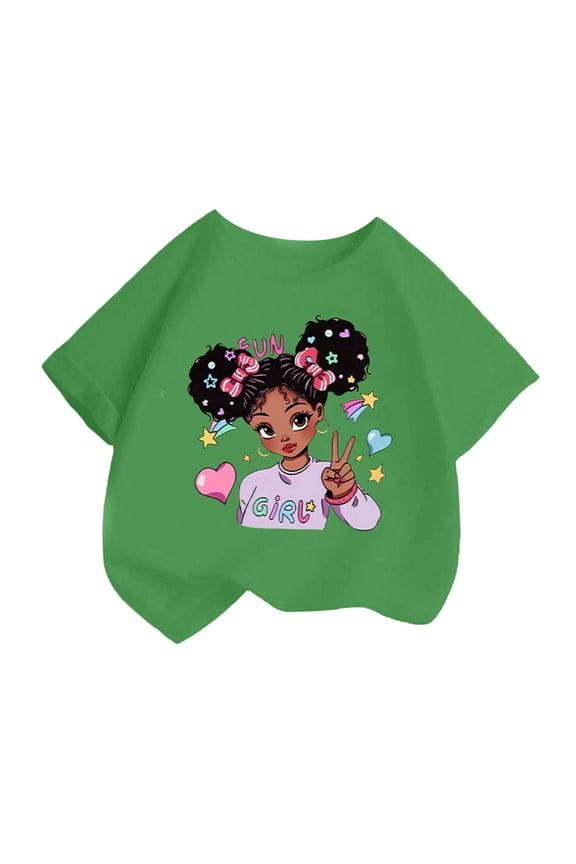 Boys T Shirts Girls Short Sleeve Shirts Girls Tops Size 6 Girls Shirts Size 6 Crew Neck Graphic Hearts Basic Tees Trendy Family Vacation Trip Tee,2-4 Years