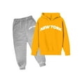 thumbnail image 1 of ibiyuan Boys Tracksuit Size 7 Sweatpants Hoodie Set Soccer Outfit Printed Hoodie Sets 2 Pieces Kids Sweatsuit School Uniform, 1 of 2