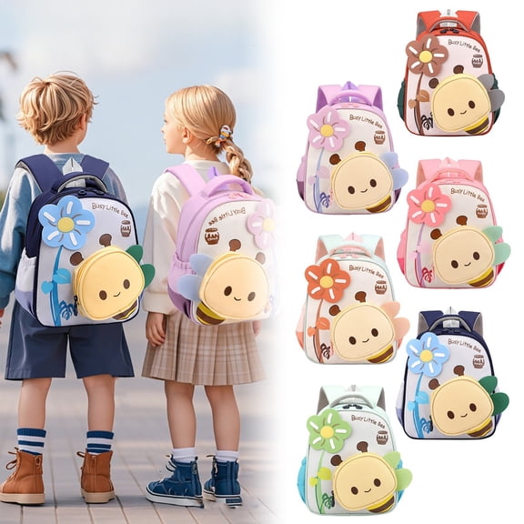 ibiyuan Canvas Bag School Backpack Teen Durable Bookbag Set with Multi-Pockets Printed Back To School Gift / Holiday Gift,One Size,Blue