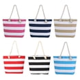 thumbnail image 1 of ibiyuan Canvas Tote Bag Women Sand Resistant Zippered Family Beach Tote Bag Large Capacity for Pool Gym Travel Outdoor Vacation, 1 of 5