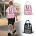 thumbnail image 1 of ibiyuan Clear Backpack for School, Clear Bookbag for Teen PVC Heavy Duty Transparent Backpack for Ages 3th 4th 5th 6th, 1 of 6