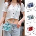 thumbnail image 1 of ibiyuan Clear Crossbody Bag Women Transparent Messenger Bag With Buckle Shoulder Crossbody Beach Tote Purse For Ladies Fashion Clear Concert Bag, 1 of 9
