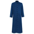 thumbnail image 1 of ibiyuan Clergy Roman Cassock Adults Priest Robe Liturgical Vestment Preacher Altar Server Halloween Dress Up Style Single Breasted, 1 of 2