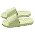 thumbnail image 1 of ibiyuan Comfy Slippers for Women Slides for Women Soft Womens Summer Shoes Non Open Toe Cute Sandals for Women Rubber Sole, 1 of 4