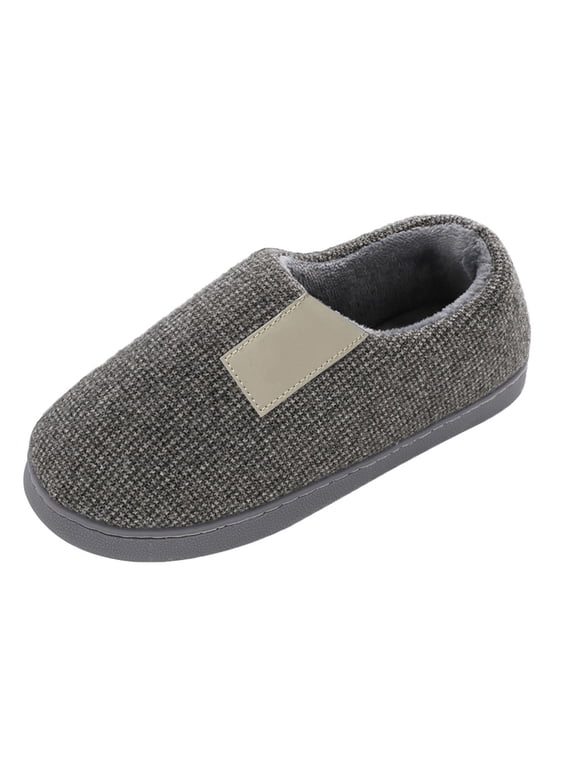 Couples Slippers Closed Toe House Shoes Soft Warm Cozy Indoor Footwear Comfortable Bedroom Living Room Home Slippers for Women Men Winter