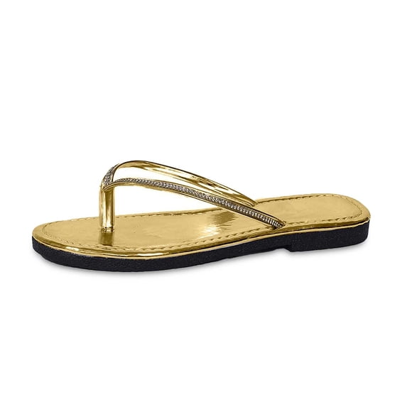 ibiyuan Cushioned Flip Flops Women Black Thong Sandals Non- Tpr Sole Summer Slippers for Women Lightweight House Shoes for Women