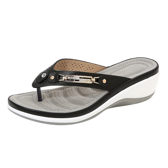 ibiyuan Cushioned Flip Flops Women Thong Sandals Non- Tpr Sole Comfy Slippers for Women Fashion Orthofeet Shoes for Women
