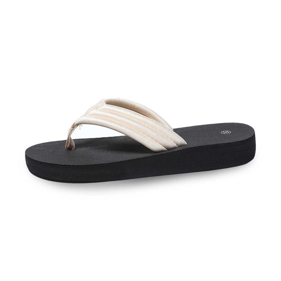 ibiyuan Cute Flip Flops for Women Thong Sandals Non- Tpr Sole Shower Slippers Quick Dry Walking Shoes