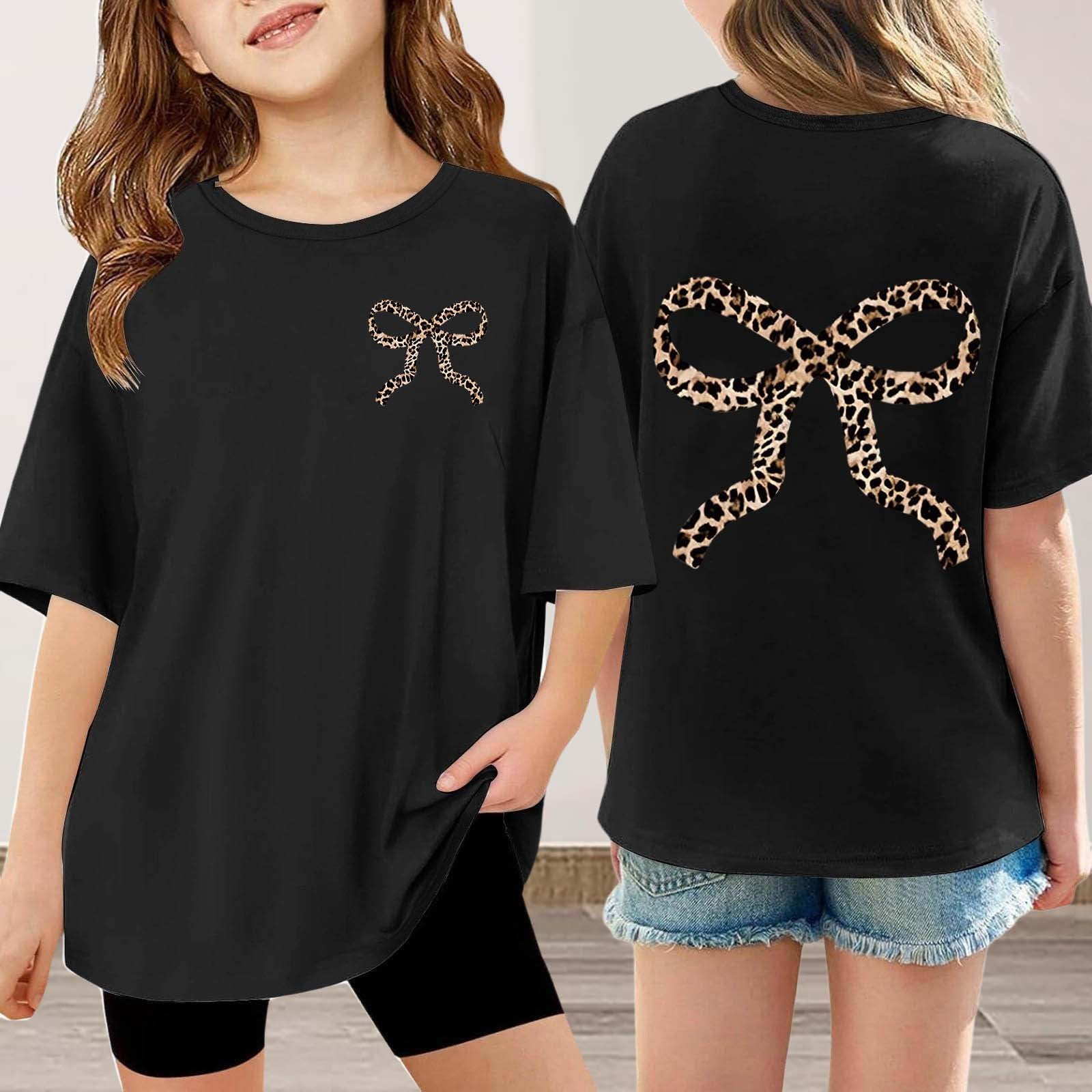 ibiyuan Cute Girls Bow God Shirt Christian Graphic Tees Jesus Shirts ...