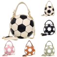 thumbnail image 1 of ibiyuan Cute Tote Bags For Women Football Print Versatile Shoulder Messenger Crossbody Bag for Women, Fashion Sporty Daily Carry Purse Anniversary Gifts, 1 of 7