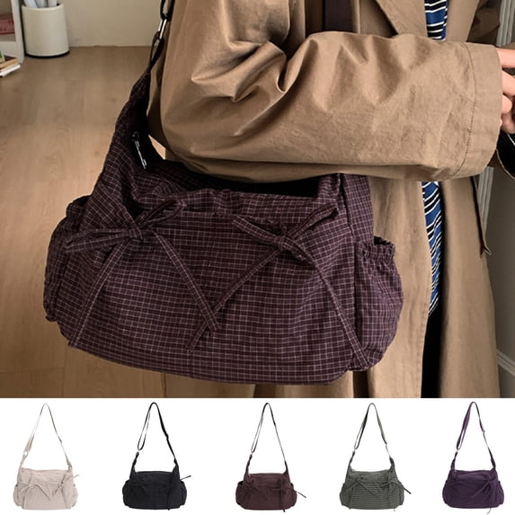 ibiyuan Cute Tote Bags For Women Japanese Minimalist Hollow Shoulder Tote Bag, Large Capacity Convertible Crossbody Handbag for Fall Winter Daily Commute Anniversary Gifts