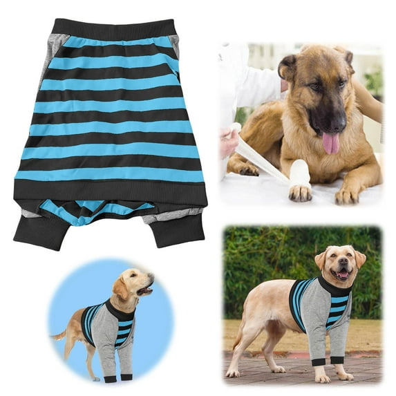ibiyuan Dog Clothes For Large Dogs Striped Block Dog Shirt, Comfortable, Breathable, and -Resistant. Apparel for Small, Medium, & Large Dogs