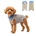 thumbnail image 1 of ibiyuan Dog Shirts For Small Dogs Vest Lightweight Stretchy Dog T-Shirts Soft Cool Shirts Sleeveless Stripe Vests Breathable Clothes for Puppy Kitty Cats, 1 of 2