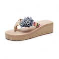 thumbnail image 1 of ibiyuan Dressy Flip Flops for Women Thong Sandals Non- Tpr Sole Women Slippers Flexible Orthofeet Shoes for Women, 1 of 7
