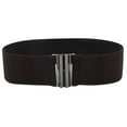 thumbnail image 1 of ibiyuan Elastic Belts For Women Elegant Adjustable Stretch Waist Belt for Women Fashionable Wide Dress Accessory with Decorative Buckle, 1 of 2