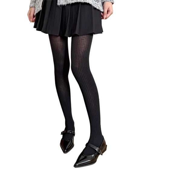 ibiyuan Lined Leggings Women Womens Opaque Lined Tights Colorful Warm Winter Thermal Tights,Black