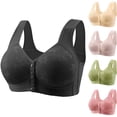 thumbnail image 1 of ibiyuan Front Closure Jelly Bras for Women Wireless No Underwire Full Coverage Seamless Comfort Support Mastectomy Bra, 1 of 4