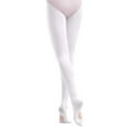 thumbnail image 1 of ibiyuan Girls Dance Tights Stretchable Ballet Leggings For Kids Soft Breathable Performance Practice Tights Ideal For Ballet Jazz Gymnastics (White,14-16 Years), 1 of 5