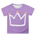 thumbnail image 1 of ibiyuan Girls Shirts Size 10,Boys Summer T Shirts For Outdoor Activities Comfortable Round Neck Stretchy Fabric Active Wear For Kids Ages 3 13 Years, 1 of 3