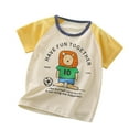 thumbnail image 1 of ibiyuan Girls Shirts Size 7-8,Girls And Boys Cartoon Pure Cott On Short Sleeve T Shirts, 1 of 3