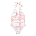 thumbnail image 1 of ibiyuan Girls Swimsuits Size 10-12 One Piece Bikini Sets Hawaiian Girls Bathing Suits Size 7-8 Adjustable Strap Tankini Sets Swim Tank Top Rash Guard Swimwear for Teens,10-Red, 1 of 9