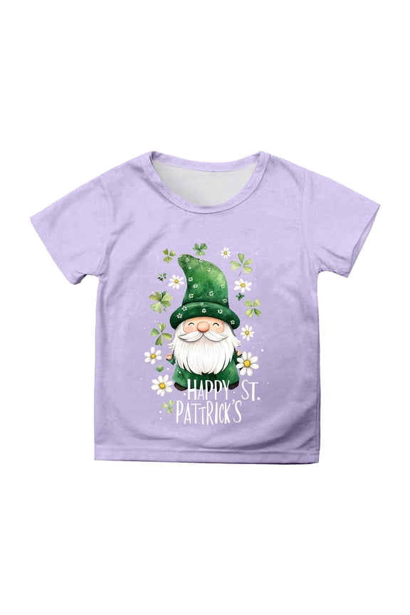 Girls T Shirt Girl Shirts St Patricks Day Love Heart Graphic Casual Short Sleeve Green Crew Neck Irish Saint Tee Toddler Girl Clothes,12-13 Years