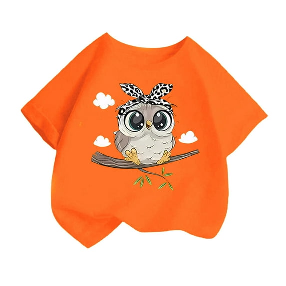 ibiyuan Girls T Shirts Size 6 Casual Short Sleeve Girl Tops Size 7-8 Girls Medium Shirts Crewneck Graphic Hearts Basic Tees Soft Party Gift Summer Tee Tops,6-8 Years