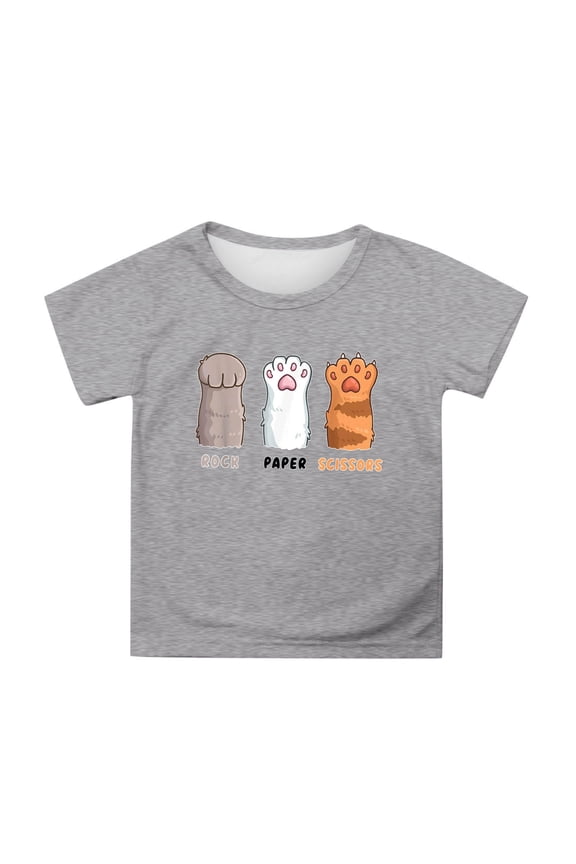 Girls T Shirts Size 6 Short Sleeve Girl Tops Size 7-8 Kids Shirts Girls 5-6 Crewneck Graphic Print Tees Quality Toddler Girl Summer Clothes,8-9 Years