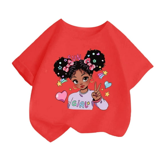 ibiyuan Girls T Shirts Size 6 Short Sleeve Tshirts Girl Tops Size 8 Cute Shirts for Girls Crewneck Letter Print Tee Super Soft Summer Casual Vacation Tops,10-12 Years
